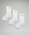 Lululemon Daily Stride Ribbed Comfort Crew Socks 3 Pack