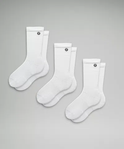 Lululemon Daily Stride Ribbed Comfort Crew Socks 3 Pack