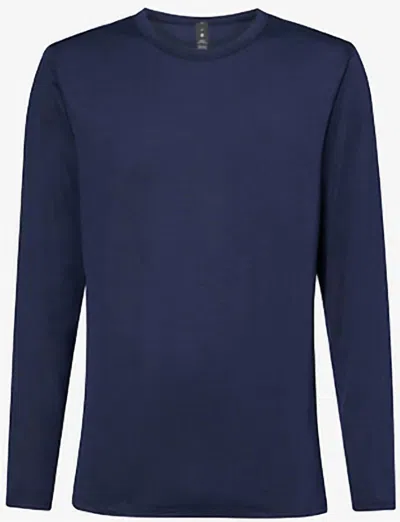 Lululemon Men's Fundamental Long Sleeve Shirt In Nautical Navy In Blue