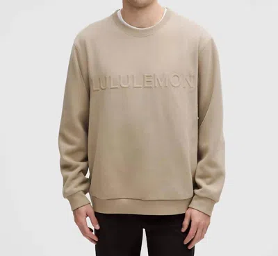 Lululemon Men's Steady State Graphic Crew Sweatshirt In Sheer Oak