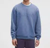 Lululemon Men's Steady State Graphic Crew Sweatshirt In Washed Denim