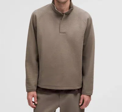 Lululemon Men's Textured Spacer Anorak Sweatshirt In Nomad