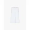 Lululemon Mens White Zeroed Sleeveless Relaxed Fit Cotton-blend Top In White