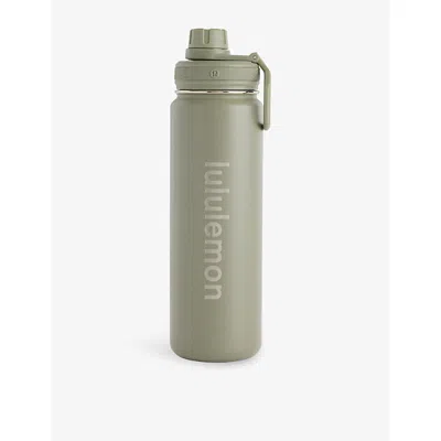 Lululemon Mens Bay Leaf Back To Life Stainless-steel Bottle 710ml In Green