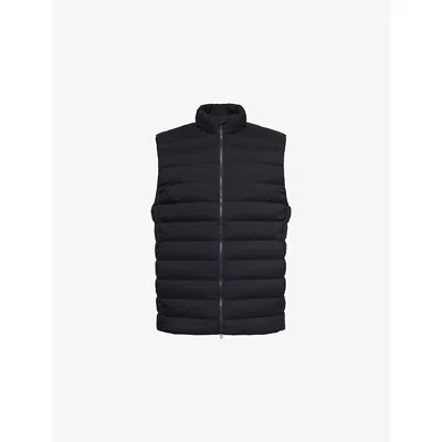 Lululemon Mens Black Navigation Sleeveless Down Gilet In Blue