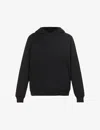 Lululemon Mens Black Steady State Kangaroo-pocket Cotton-blend Hoody In Black