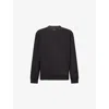 Lululemon Mens Black Textured Crewneck Knitted Jumper In Black