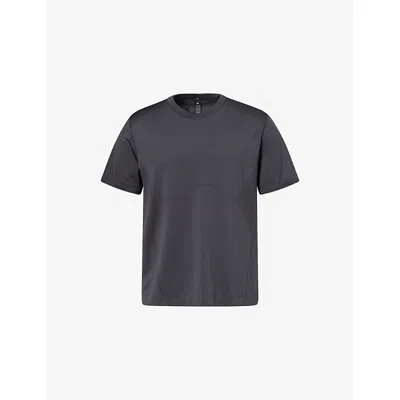 Lululemon Mens Black/graphite Grey Metal Vent Tech Short-sleeves Stretch-woven T-shirt