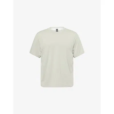 Lululemon Mens Fog Green Zeroed Crewneck Cotton-jersey T-shirt