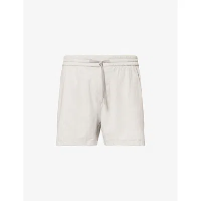 Lululemon Mens  Soft 5in Relaxed-fit Cotton-jersey Shorts In White