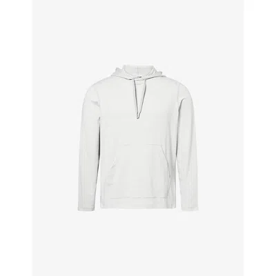 Lululemon Mens Htherd Vapor/silvr Drp Soft Jersey Pullover Hoody In White