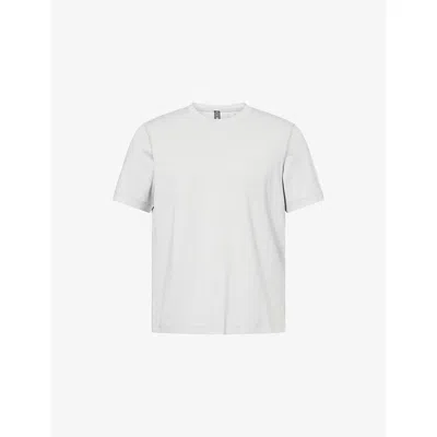 Lululemon Mens Htherd Vapor/silvr Drp Soft Jersey Short-sleeve Stretch-jersey T-shirt In Gray