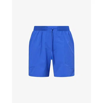 Lululemon Mens License To Train Stretch-woven Shorts Beach Ball Blue