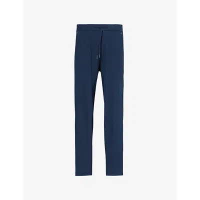 Lululemon Mens License To Train Tapered-leg Recycled-polyester Blend Shell Jogging Bottoms True Navy
