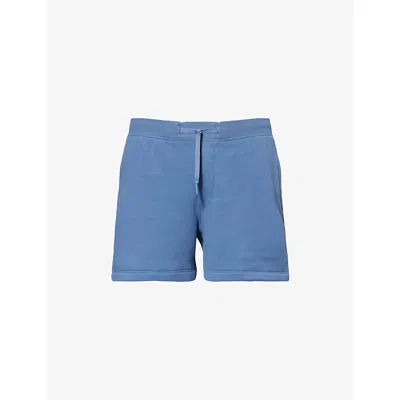 Lululemon Mens Steady State 5in Relaxed-fit Cotton-jersey Shorts Washed Denim Xxl