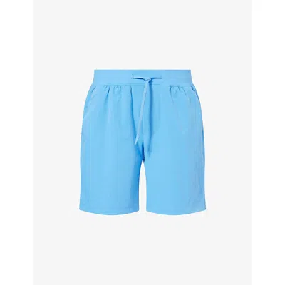 Lululemon Mens Pool Party Zeroed In Linerless Short 7'jersey Shorts In Blue