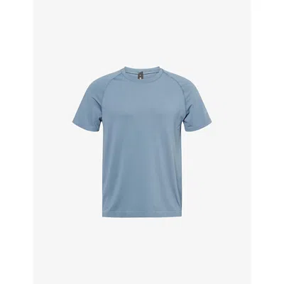 Lululemon Mens Steel Blue/steel Blue Metal Vent Tech Short-sleeves Stretch-woven T-shirt