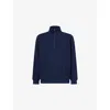 Lululemon Mens True Navy Steady State Half-zip Cotton-blend Sweatshirt Xl In Blue