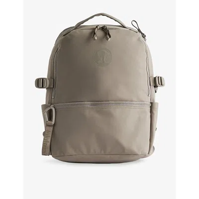 Lululemon Mens Warm Ash Grey New Crew Branded Shell Backpack