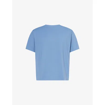 Lululemon Zeroed In Stretch Cotton-blend Jersey T-shirt In Blue