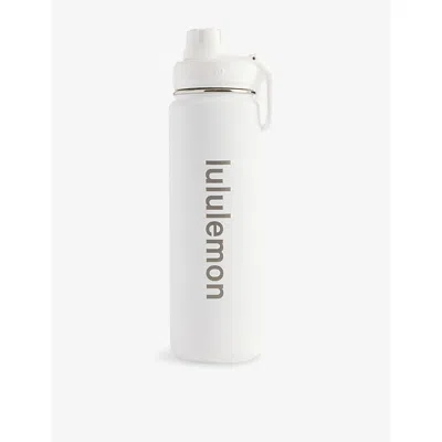 Lululemon Mens Back To Life Plastic Sports Bottle 710ml White