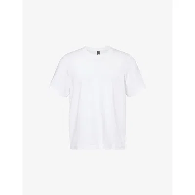 Lululemon Mens White Soft Jersey Short-sleeves Stretch-woven T-shirt