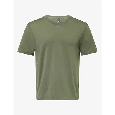 Lululemon Mens Zeroed In Short-sleeve Cotton-blend T-shirt Sassy Sage