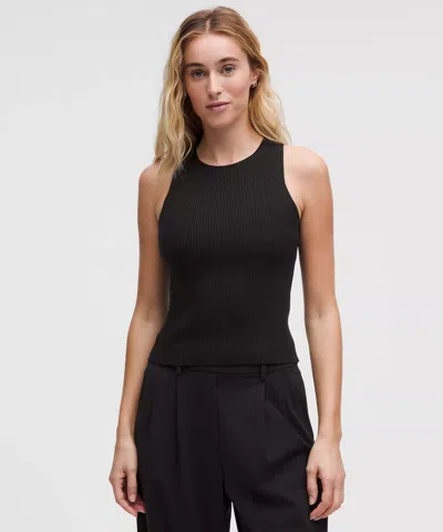 Lululemon Merino Wool Open-back Tank Top In Black