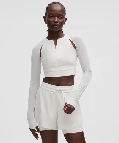 Lululemon Mesh Cropped Long-sleeve Shirt