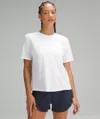 Lululemon Mesh Panelled Uv Protection Running T-shirt In White