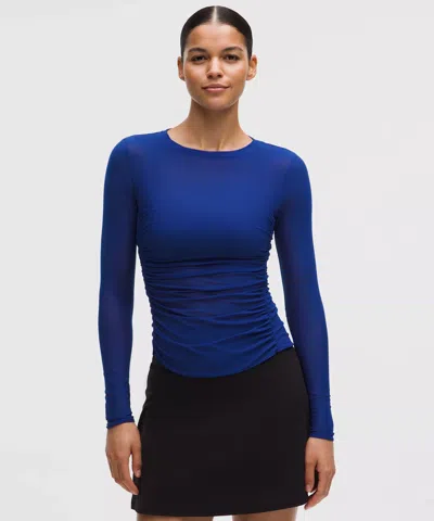 Lululemon Mesh Ruched Long-sleeve Shirt