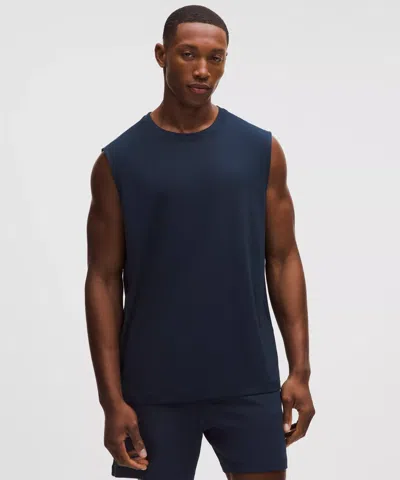 Lululemon Mesh Soft Jersey Sleeveless Tank Top In Blue