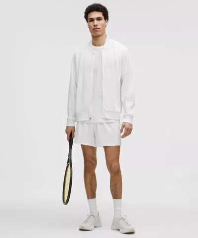 Lululemon Mesh-panelled Tennis Short 5" In White