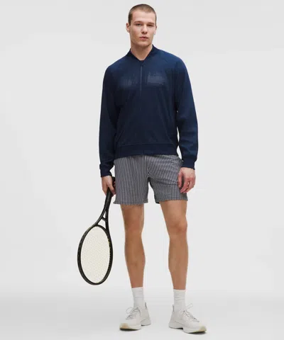 Lululemon Mesh-panelled Tennis Short 7" In Blue