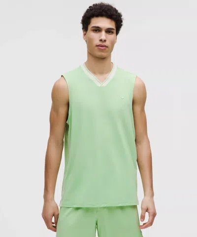 Lululemon Mesh-panelled Tennis Sleeveless Shirt In Green
