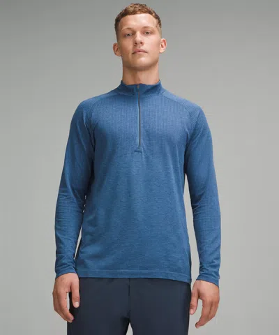 Lululemon Metal Vent Tech Half Zip In Night Sea/soft Denim