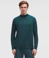 Lululemon Metal Vent Tech Half Zip In Green