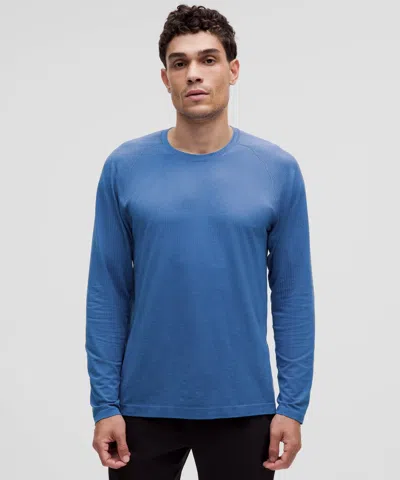 Lululemon Metal Vent Tech Long-sleeve Shirt In Blue
