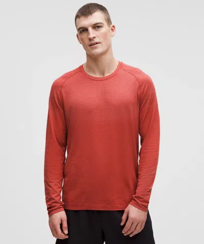 Lululemon Metal Vent Tech Long-sleeve Shirt In Red