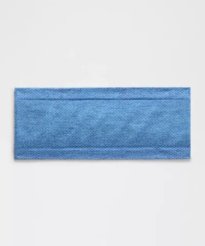Lululemon Metal Vent Tech Seamless Wide Headband In Blue