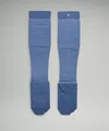 Lululemon Micropillow Compression Knee-high Running Socks Light Cushioning In Blue