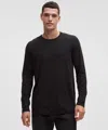 Lululemon Mile Maker Merino Wool-blend Long-sleeve Shirt In Black