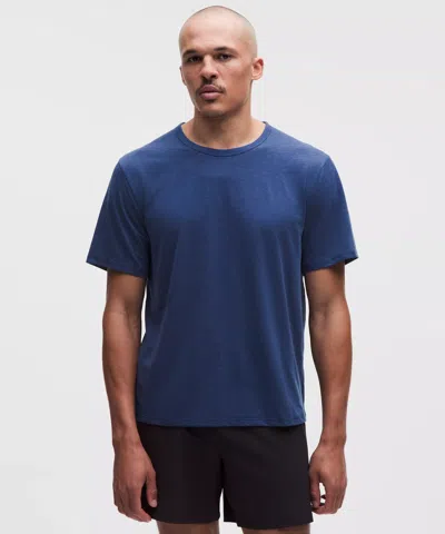 Lululemon Mile Maker Mesh Short-sleeve T-shirt In Blue