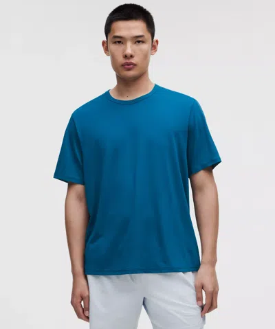 Lululemon Mile Maker Mesh Short-sleeve T-shirt In Blue