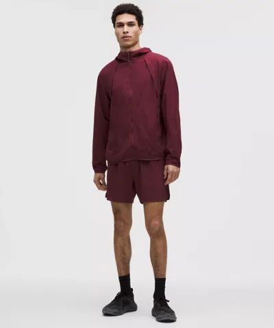 Lululemon Mile Maker Ripstop Lined Short 6" In Brown