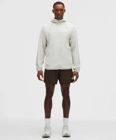 Lululemon Mile Maker Ripstop Lined Short 6" In Brown