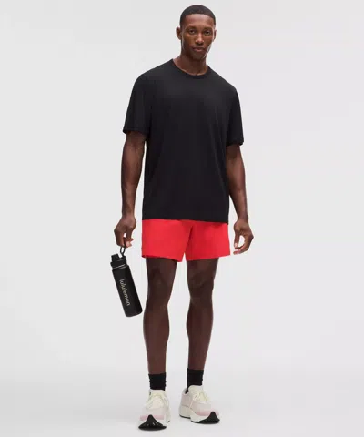 Lululemon Mile Maker Ripstop Lined Short 6" In Red