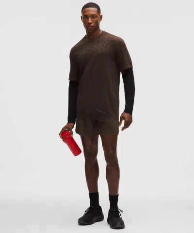 Lululemon Mile Maker Ripstop Linerless Short 6" In Brown