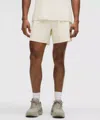 Lululemon Mile Maker Run Crew Ripstop Lined Short 6" In Neutral