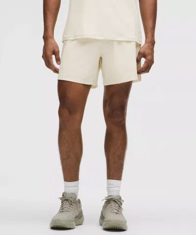 Lululemon Mile Maker Run Crew Ripstop Lined Short 6" In Neutral